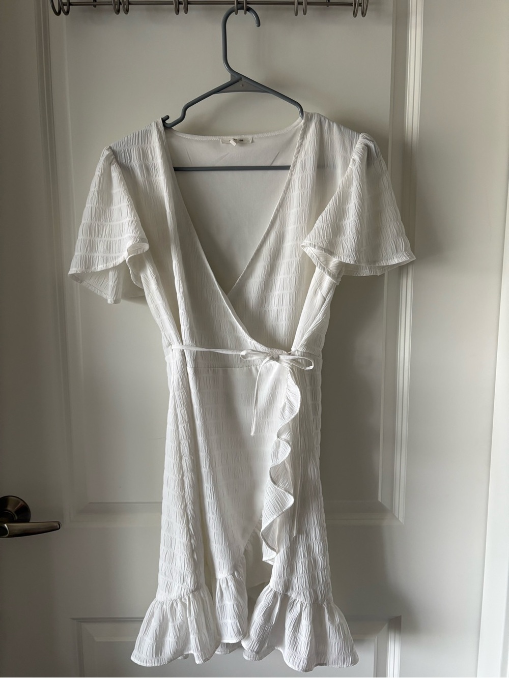 Maurices White Wrap Dress